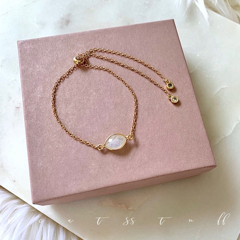 Rainbow Moonstone Bracelet